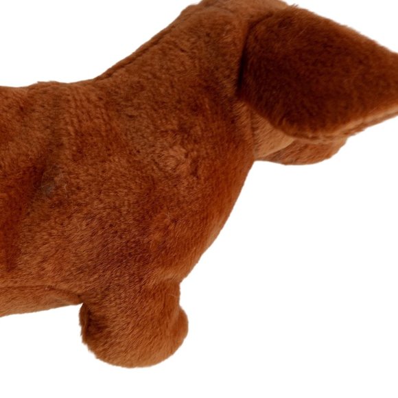 Dachshund Plush Weenie Dog Ty Bow Wow Beanie Stuffed Animal Crinkle - Picture 9 of 10